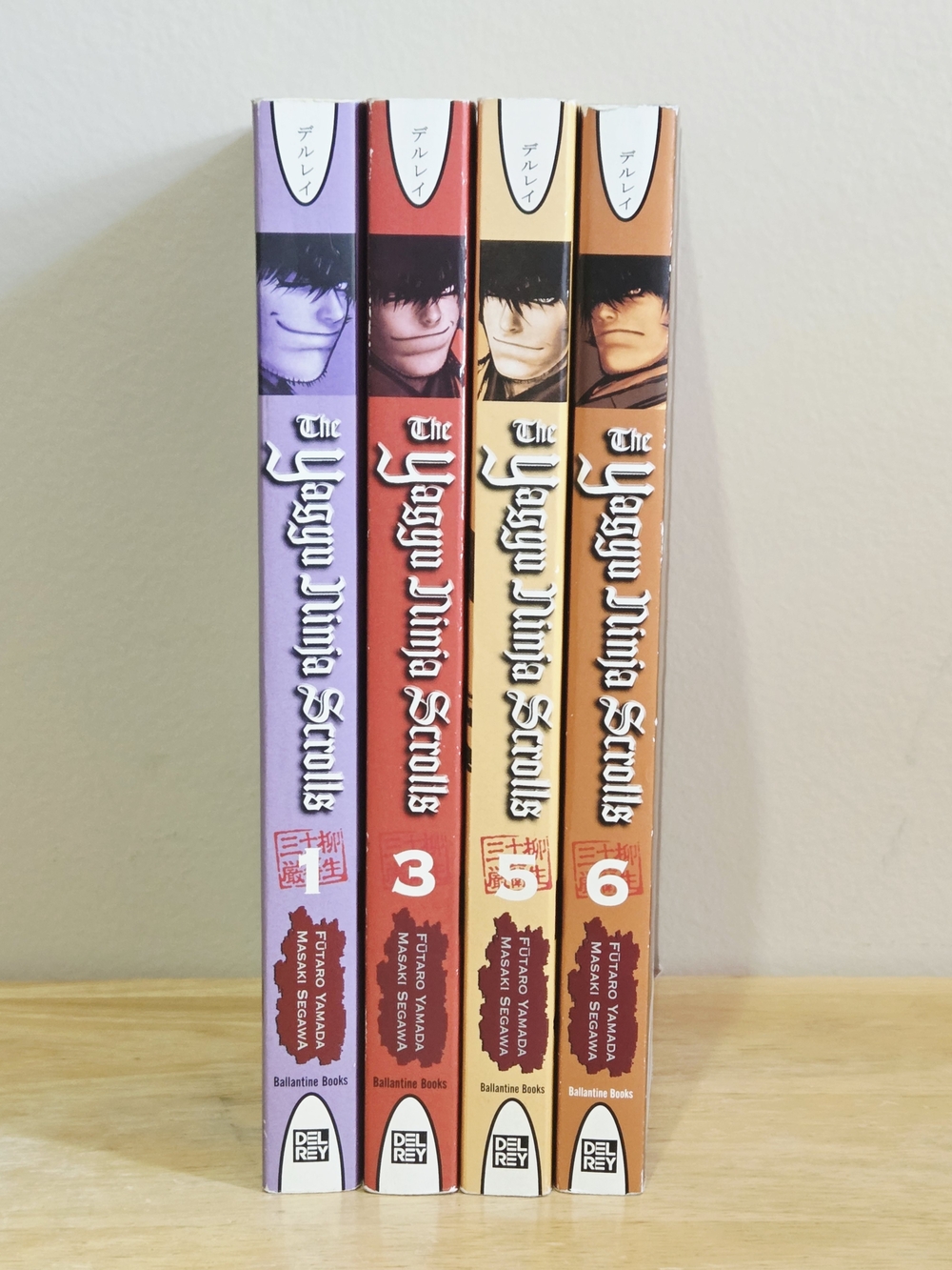 The Yagyu Ninja Scrolls Revenge of the Hori Clan Volumes 1 3 5 6 Manga Set Books